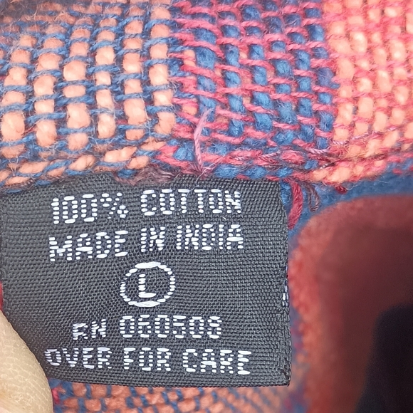 Neo Nostalgia Geometric Patterned Jacket - Multicolor100% Cotton_Large - Picture 6 of 7